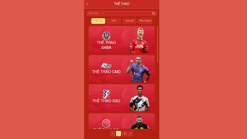 Thể Thao 68WIN | Sảnh Cược Kịch Tính Với 5 Nhà Cung Cấp Số 1 1 Giới thiệu sảnh cược thể thao 68WIN